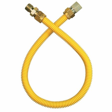 THRIFCO PLUMBING 1/2 Inch MIP x 1/2 Inch FIP x 72 Inch Long Gas Appliance Connector 4491694